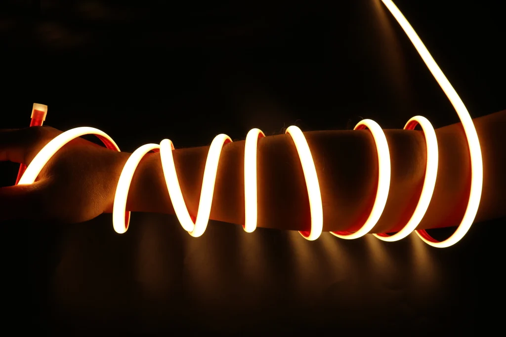 Home Decor COB LED Light Strip 5mm Width 384D Mono Color 12V/24V 10W IP20 Tape Rope Tube