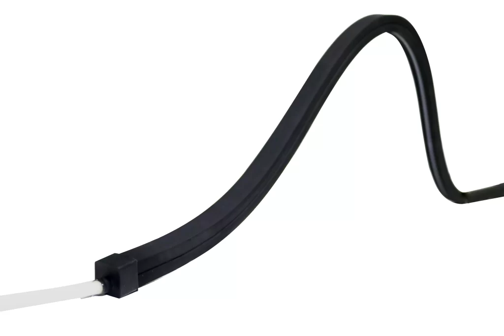 JACKET SPECIAL BLACK JACKET 16x16mm LED NEON FLEX